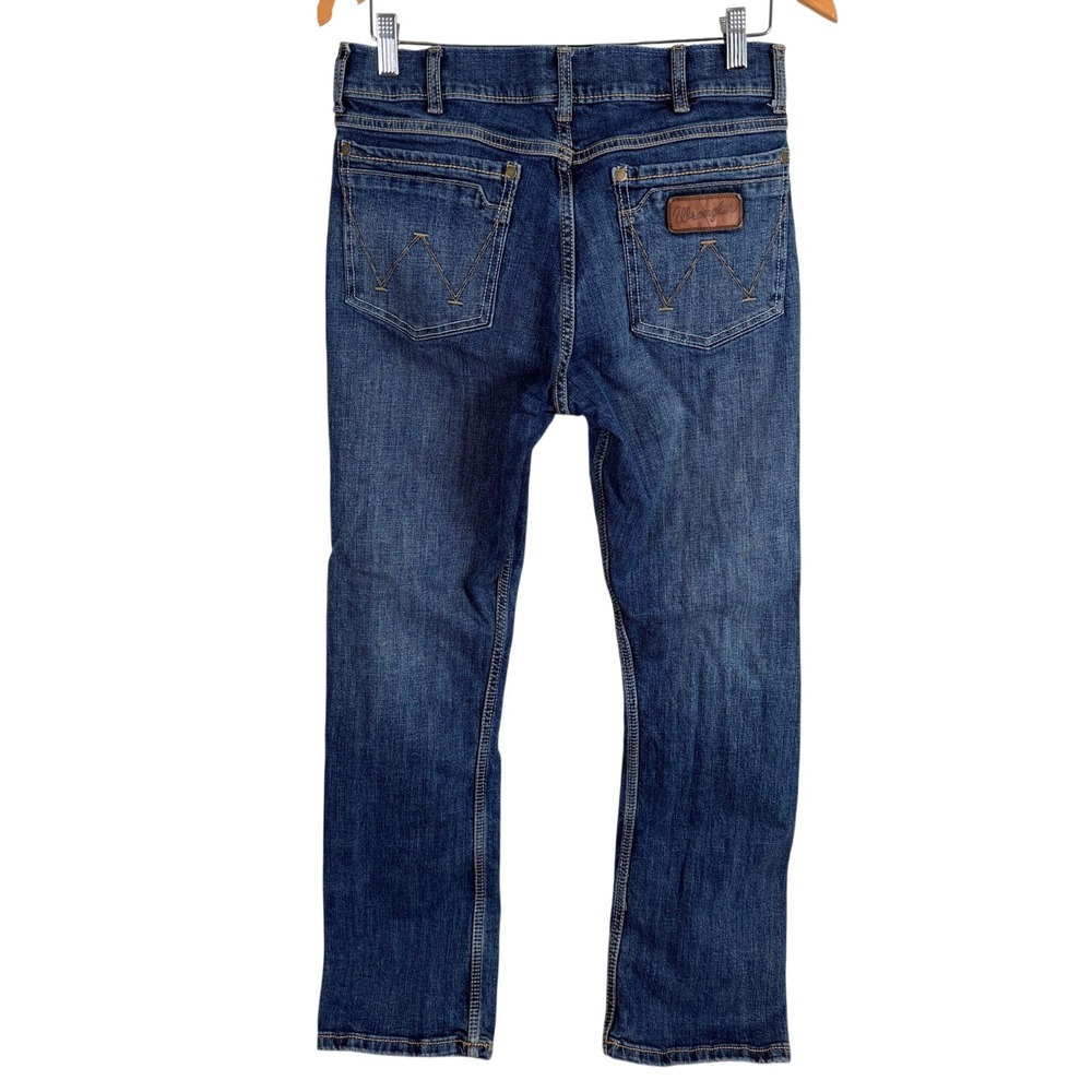Wrangler Retro Slim Boot Jeans Mens Actual 30x31 Blue Medium Wash Denim Western